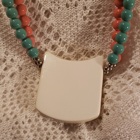 Vintage ceramic necklace - Picture 2 of 4